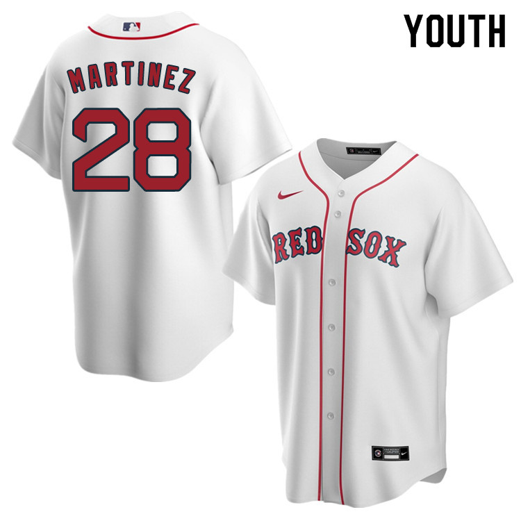 Nike Youth #28 J.D. Martinez Boston Red Sox Baseball Jerseys Sale-White